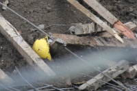 Lunes 13 de Junio del 2011 Cuatro obreros fallecen sepultados  en la construcción en los muros de contención del rió sabinal que su ubica en la 4 norte esquina con 10 oriente.