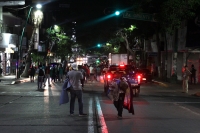 Martes 11 de julio del 2017. Tuxtla Gutiérrez. Esta madrugada el operativo inter institucional desaloja el cruce de la Avenida y Calle Central donde maestros de Secundarias técnicas se encontraban instalados.