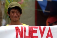 Miércoles 12 de julio del 2017. Tuxtla Gutiérrez. Victimas de líderes, los habitantes de la colonia Nueva Jerusalén exigen a las autoridades del estado la regularización de sus predios.