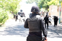 Jueves 4 de julio del 2019. Tuxtla Gutiérrez. Enfrentamientos entre estudiantes normalistas y la policía del estado de Chiapas.