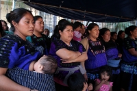 Lunes 12 de marzo del 2018. Tuxtla Gutiérrez. Las Familias desplazadas del ejjdo Puebla del municipio de Chenalho