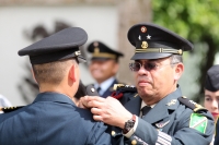 Viernes 1 de septiembre del 2017. Tuxtla Gutiérrez. Elementos del Ejército Mexicano durante la ceremonia de Ascensos de Rango Militar reciben los honores correspondientes esta mañana en las instalaciones de VII Región Militar en Chiapas.