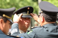 Viernes 1 de septiembre del 2017. Tuxtla Gutiérrez. Elementos del Ejército Mexicano durante la ceremonia de Ascensos de Rango Militar reciben los honores correspondientes esta mañana en las instalaciones de VII Región Militar en Chiapas.