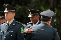 Viernes 1 de septiembre del 2017. Tuxtla Gutiérrez. Elementos del Ejército Mexicano durante la ceremonia de Ascensos de Rango Militar reciben los honores correspondientes esta mañana en las instalaciones de VII Región Militar en Chiapas.