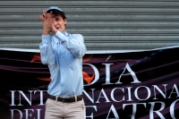 Miércoles 27 de marzo del 2019. Tuxtla Gutiérrez. Los creadores de teatro en Chiapas celebran el Día Internacional de la Danza llevando a la calles del poniente algunas de las obras que se producen en este estado y en México