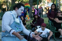 Miércoles 27 de marzo del 2019. Tuxtla Gutiérrez. Los creadores de teatro en Chiapas celebran el Día Internacional de la Danza llevando a la calles del poniente algunas de las obras que se producen en este estado y en México