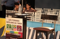 Miércoles 20 de junio del 2018. Tuxtla Gutiérrez. Dos de los candidatos a la gubernatura del estado de Chiapas asisten al Debate Ciudadano organizado por la COPARMEX; Jesús Orantes, candidato independiente y José Antonio Aguilar Bodegas del PRD-PAN y 