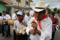 Noviembre  del 2016.Tuxtla Gutiérrez. Santa Cecilia. Los músicos zoques se reúnen en Tuxtla para celebrar y homenajear a los maestros y custodios junto con acompañantes de la tradición durante las celebraciones de Santa Cecilia.