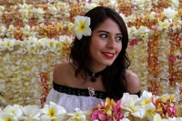 Jueves 25 de abril del 2019. Tuxtla Gutiérrez. Las ofrendas de Flor de Mayo son elaboradas por las hábiles manos de la comunidad tuxtleca durante las fiestas patronales de San Marcos