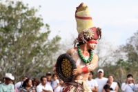 Lunes 19 de marzo del 2012. Representación maya recibe el equinoccio en Tenam Puente.