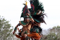 Lunes 19 de marzo del 2012. Representación maya recibe el equinoccio en Tenam Puente.
