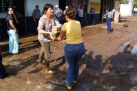Lunes 26 de septiembre. Escuela inundada en Tapachula.