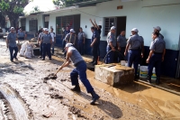 Lunes 26 de septiembre. Escuela inundada en Tapachula.