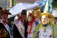 Sábado 5 de octubre del 2019. Escuintla. Durante la celebración de la Virgen del Rosario se realiza la Danza de Moros y Cristianos.