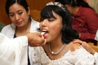 Domingo 7 de octubre del 2018. Tuxtla Gutiérrez. Estefanie, joven con leucemia celebra sus XV años con su familia, niños internos y doctores en el Hospital de Especialidades Pediátricas de Chiapas
