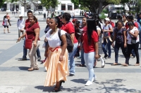 Miércoles 13 de marzo del 2019. Tuxtla Gutiérrez. Estudiantes continúan manifestándose en las entradas del edificio del gobierno chiapaneco