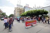 Jueves 24 de agosto del 2017. Tuxtla Gutiérrez. El generalizado hastí­o social en Chiapas recibe la manifestación normalista de este medio dí­a, donde los jóvenes se suman a las protestas para exigir el pago atrasado a maestros interinos en este año.
