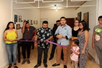 Domingo 2 de junio del 2019. Tuxtla Gutiérrez. Noé Amor expone su obra plástica en la Galería Art Works en el oriente norte de la ciudad.