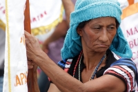 Jueves 22 de junio del 2017. Tuxtla Gutiérrez. La manifestación en contra de las políticas extractivas en Chiapas del Movimiento Indígena del Pueblo Creyente Zoque en Defensa de la Vida y la Tierra.reúne a diferentes organizaciones sociales de los grupos 