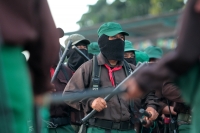 Lunes 31 de diciembre del 2018. Las Margaritas. Estamos solos, EZLN. 25 aniversario del levantamiento armado en Chiapas.