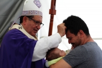 Domingo 16 de diciembre del 2018. Tuxtla Gutiérrez. Monseñor Fabio Martí­nez Castilla, Arzobispo de Tuxtla Gutiérrez durante la misa dominical habla sobre el mensaje de la navidad y la responsabilidad ciudadana del cuidado hacia la familia y la economí
