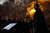 Domingo 2 de abril del 2017. San Cristóbal de las Casas. Este medio día se lleva a cabo el concierto Tributo a los Templos del Tiempo dirigidos por el maestro Miguel Álvarez del Toro dentro de las Grutas de Rancho Nuevo donde la acústica de las formacione