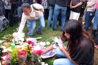 Lunes 14 de mayo del 2012. Tuxtla Gutiérrez, Chiapas. Estudiantes y miembros de organizaciones sociales de Chiapas protestan en las ciudades de San Cristóbal de las Casas y en la capital de este estado por los femenicidios que han ocurrido en este estado 