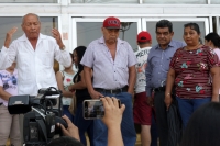 Lunes 8 de abril del 2019. Tuxtla Gutiérrez. Failiares y amigos de Sandra Luz Díaz Morales, secuestrada y asesinada en el2014 protestan en la entrada del Tribunal Superior de Justicia de Chiapas
