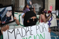 Lunes 28 de septiembre del 2020. Tuxtla Gutiérrez. Durante la manifestación feminista durante el Día de Acción Global por el acceso al Aborto Legal y Seguro esta tarde en la capital de #Chiapas