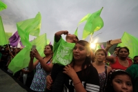 Jueves 21 de junio del 2018. Tuxtla Gutiérrez. Aspecto durante el evento de la campaña electoral par gobernador de Fernando Castellanos en la Colonia 6 de Junio y en la Colonia Democrática de la ciudad.