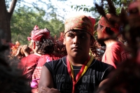 Jueves 21 de diciembre del 2017. Chiapa de Corzo. Los jóvenes floreros llegan este medio dí­a a Chiapa de Corzo después de permanecer recolectando la flor de Niluyarilu en las comunidades de la zona de Los Altos de Chiapas. Este tubérculo será utiliza