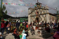 Martes 18 de diciembre del 2018. Zinacantan. Los tuberculos de la flor de Niluyarilo es recoelctada por jóvenes provenientes de la comunidad de Chiapa de Corzo en las comunidades de Los altos de Chiapas recorriendo varios kilómetros a pie. La planta que