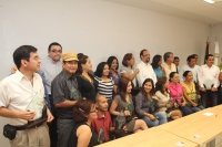 Miércoles 8 de junio. El Foro de periodistas AC entrega reconocimientos a los trabajadores de los medios de comunicación durante las celebraciones de este 7 de junio.