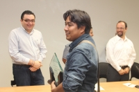 Miércoles 8 de junio. El Foro de periodistas AC entrega reconocimientos a los trabajadores de los medios de comunicación durante las celebraciones de este 7 de junio.