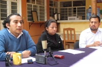 San Cristóbal de las Casas. 20 de agosto. El centro de Derechos Humanos Fray Bartolomé de las Casas, denuncia en conferencia de prensa el caso de Tortura durante la detención de dos indígenas tsotsiles por parte de la FECDO. Los hermanos Andrés y Josué Ló