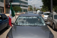 Domingo 26 de julio del 2020. Tuxtla Gutiérrez. Aspectos de la marcha Anti-Amlo en la Avenida Central de la capital del estado de Chiapas