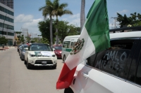 Domingo 26 de julio del 2020. Tuxtla Gutiérrez. Aspectos de la marcha Anti-Amlo en la Avenida Central de la capital del estado de Chiapas