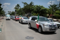 Domingo 26 de julio del 2020. Tuxtla Gutiérrez. Aspectos de la marcha Anti-Amlo en la Avenida Central de la capital del estado de Chiapas