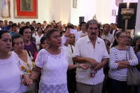 Jueves 7 de septiembre del 2017Tuxtla Gutiérrez. Los funerales de Monseñor José Trinidad Sepúlveda se realizan esta mañana en la catedral de San marcos donde sus restos reposan en una cripta a un costado del altar principal.