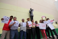 Domingo 9 de febrero del 2014. Tuxtla Gutiérrez. Reporteros de Chiapas se unen al movimiento de Solidaridad con Goyo quien fuera secuestrado esta semana en Veracruz.