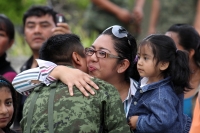 Miércoles 28 de diciembre. Nuevos elementos castrenses. Chicoasen, Chiapas. Elementos del Ejercito Mexicano terminan esta mañana la primera fase del Adiestramiento de Combate Individual de la VII Región Militar graduándose 201 elementos que conforman el p
