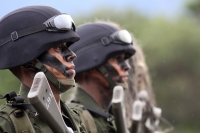 Miércoles 28 de diciembre. Nuevos elementos castrenses. Chicoasen, Chiapas. Elementos del Ejercito Mexicano terminan esta mañana la primera fase del Adiestramiento de Combate Individual de la VII Región Militar graduándose 201 elementos  que conforman el 