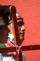 Martes 10 de diciembre del 2019. Tuxtla Gutiérrez. Peregrinos recorren las calles de la ciudad dirigiéndose a la iglesia de Guadalupe para continuar el recorrido hacia las diferentes ermitas de Chiapas