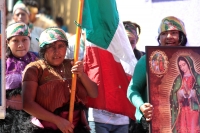 Martes 10 de diciembre del 2019. Tuxtla Gutiérrez. Peregrinos recorren las calles de la ciudad dirigiéndose a la iglesia de Guadalupe para continuar el recorrido hacia las diferentes ermitas de Chiapas
