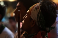 Martes 10 de diciembre del 2019. Tuxtla Gutiérrez. Peregrinos recorren las calles de la ciudad dirigiéndose a la iglesia de Guadalupe para continuar el recorrido hacia las diferentes ermitas de Chiapas