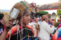 Lunes 11 de diciembre del 2017. Chiapa de Corzo. Esta mañana los peregrinos continúan el recorrido hacia sus comunidades desde esta localidad de la Ribera del Rio Grande.