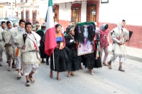 Lunes 11 de diciembre del 2017. Chiapa de Corzo. Esta mañana los peregrinos continúan el recorrido hacia sus comunidades desde esta localidad de la Ribera del Rio Grande.
