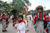 Lunes 11 de diciembre del 2017. Chiapa de Corzo. Esta mañana los peregrinos continúan el recorrido hacia sus comunidades desde esta localidad de la Ribera del Rio Grande.