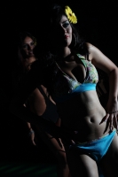 Sábado 28 de abril del 2012. Las participantes del concurso de belleza Miss Hearth Chiapas, presentan la etapa en traje de baño esta noche en conocido centro nocturno del poniente de la ciudad.