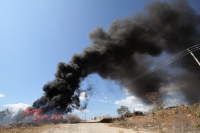 Jueves 8 de marzo del 2012. Incendio en las cercan�as de Caleras Y Morteros del Grijalva.